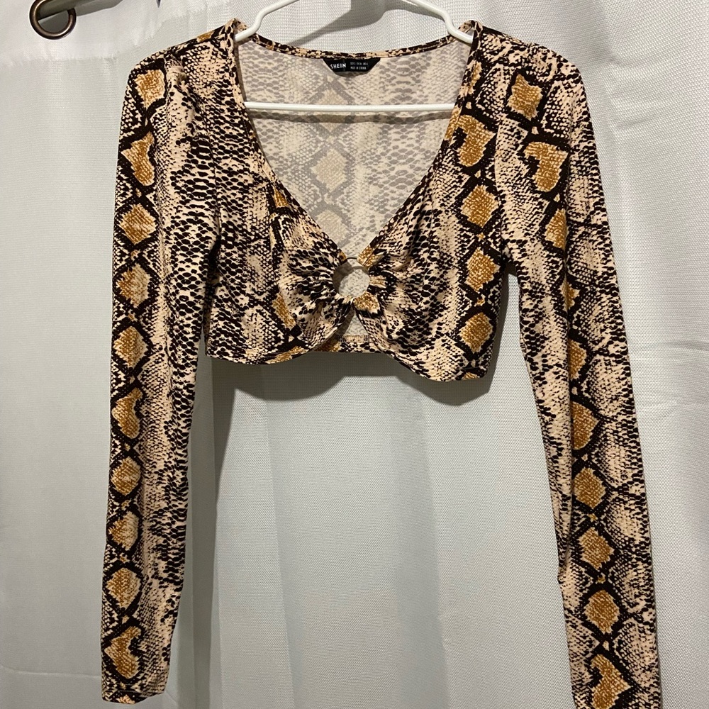 Snake print top from shein
